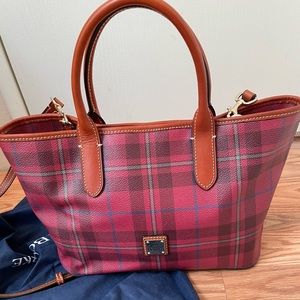 Dooney & Bourke, coated cotton, satchel